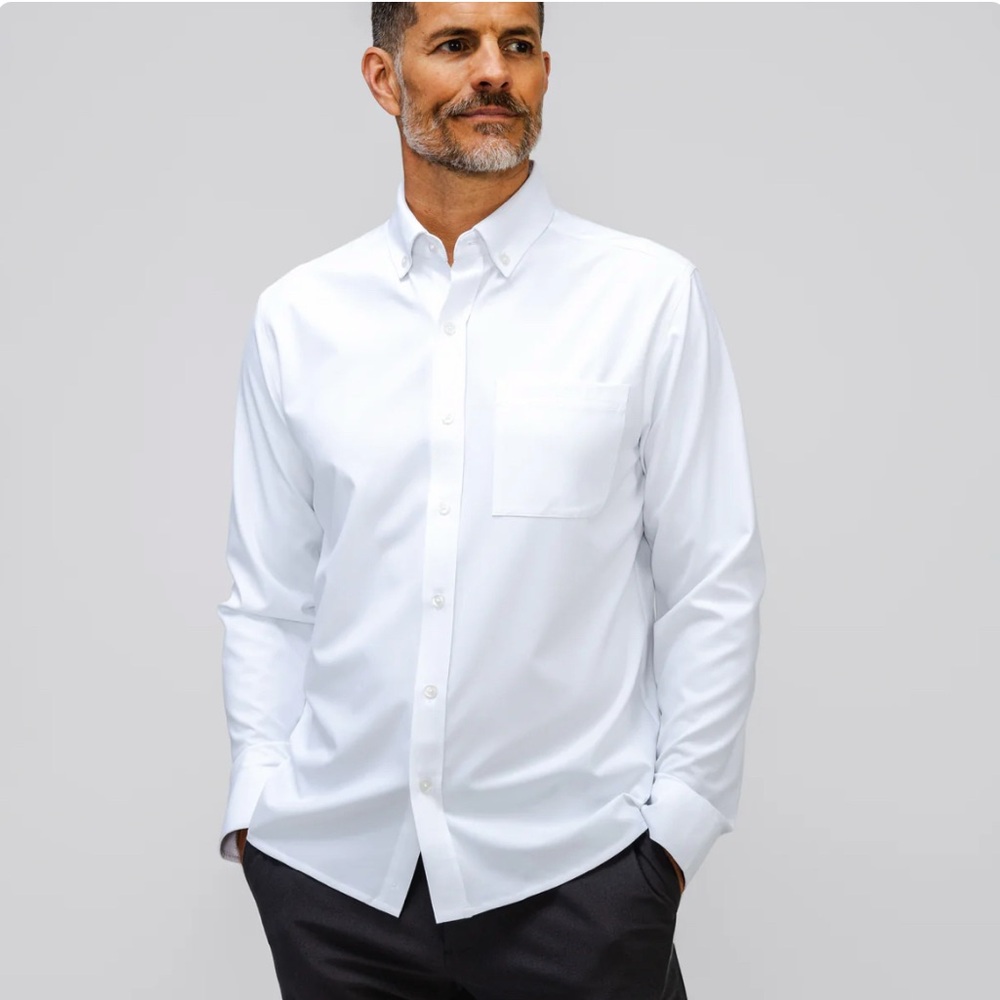 Ministry of Supply White AeroZero Sport Dress Shirt